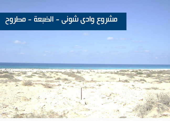 مشروع وادى شونى - الضبعة - مطروح